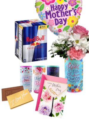 Floral Energy Surprise for Mom Flower Bouquet