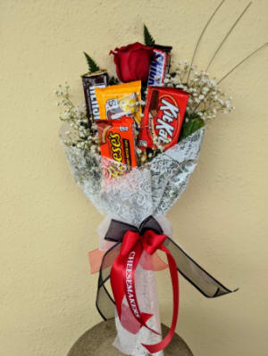 Olympia High School Band Performance Wrapped Bouquet Flower Bouquet