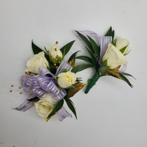 Silver and Gold Flower Bouquet