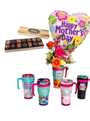 Cheers to Mom Flower Bouquet