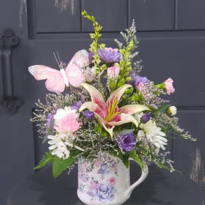 Joyful Song Mug Flower Bouquet