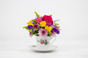 Floral Teacup Flower Bouquet