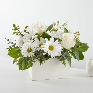 Fresh Linen Box Bouquet Flower Bouquet