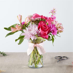 Pink Ribbon - A Florist Original Flower Bouquet