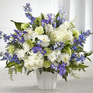 Soft Serenity Floor Basket Flower Bouquet