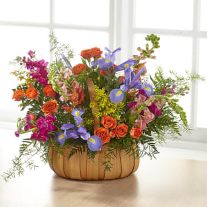 Garden of Life Basket Flower Bouquet