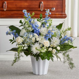 Everlasting Memories Floor Basket Flower Bouquet