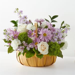 Peace & Love Basket Flower Bouquet
