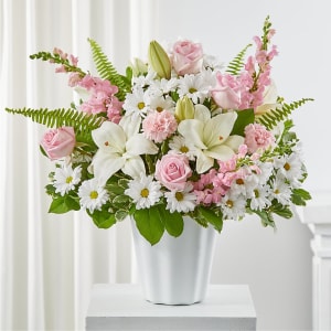 Soft Touch Tabletop Basket Flower Bouquet