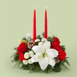 Seasonal Festivities Centerpiece Flower Bouquet