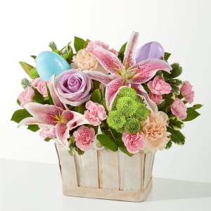 Eggcellent Blooms Basket Flower Bouquet