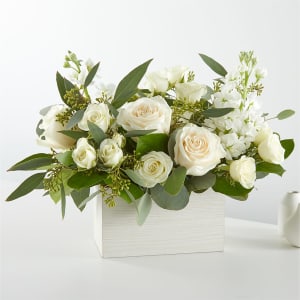 Fresh Linen Box Bouquet Flower Bouquet