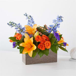 Radiant Citrus Box Bouquet Flower Bouquet