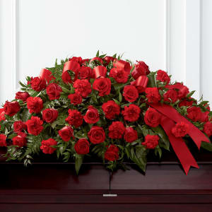 Tribute of Life Casket Spray Flower Bouquet