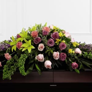 Forever Beloved Casket Spray Flower Bouquet