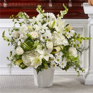 Thoughts of Tranquility Floor Basket Flower Bouquet