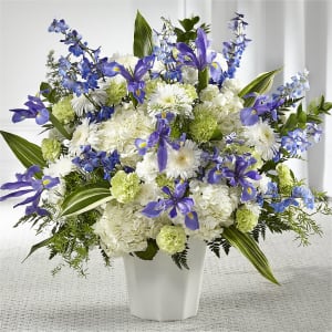 Soft Serenity Floor Basket Flower Bouquet