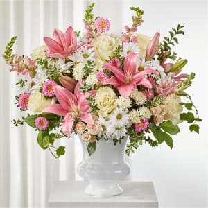 Empathetic Blooms Urn Arrangement Flower Bouquet