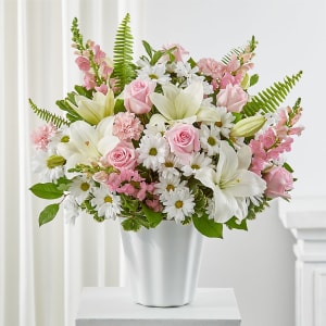 Soft Touch Tabletop Basket Flower Bouquet