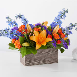 Radiant Citrus Box Bouquet Flower Bouquet