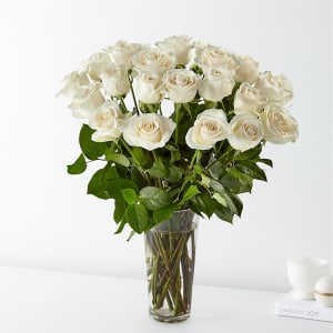 Long Stem White Rose Bouquet Flower Bouquet