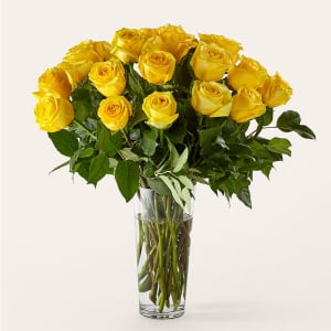 Long Stem Yellow Rose Bouquet Flower Bouquet