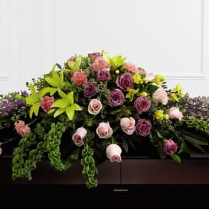 Forever Beloved Casket Spray Flower Bouquet