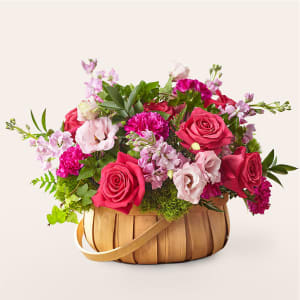 Radiance in Bloom Basket Flower Bouquet