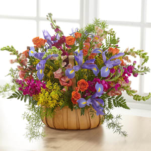 Garden of Life Basket Flower Bouquet