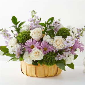 Peace & Love Basket Flower Bouquet