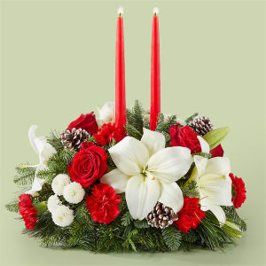 Seasonal Festivities Centerpiece Flower Bouquet