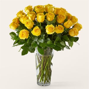 Long Stem Yellow Rose Bouquet Flower Bouquet