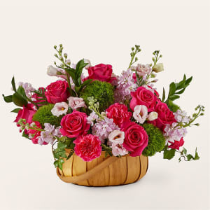 Radiance in Bloom Basket Flower Bouquet