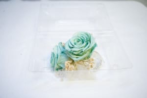CPR-8 Corsage de rosas y baby breath preservado