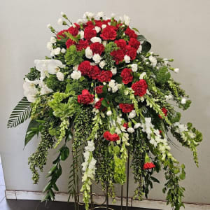Dearly Beloved Casket Spray Flower Bouquet
