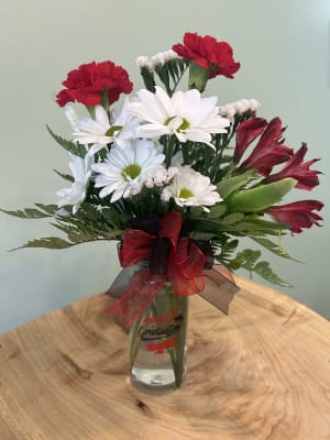 Graduation Cup Flower Arrangement Graduation Cup Flower Bouquet