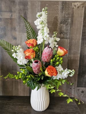 Graceful Sky Protea Arrangement