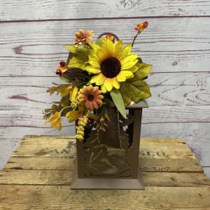 Golden Hour Silk (Artificial) Lanterns Flower Bouquet