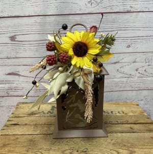 Golden Hour Silk (Artificial) Lanterns Flower Bouquet