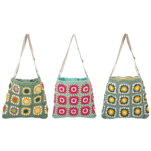 Crochet Tote Bag Flower Arrangement Crochet Tote Bag Flower Bouquet