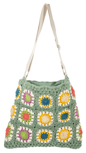 Crochet Tote Bag Flower Arrangement Crochet Tote Bag Flower Bouquet