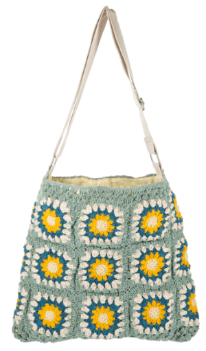 Crochet Tote Bag Flower Arrangement Crochet Tote Bag Flower Bouquet