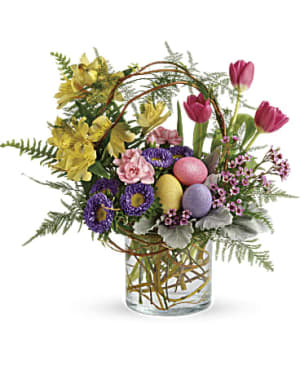 Pop Of Springtime Flower Bouquet
