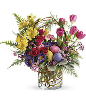 Pop Of Springtime Flower Bouquet