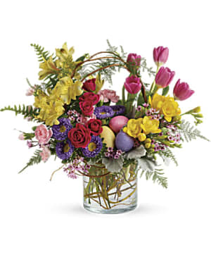 Pop Of Springtime Flower Bouquet