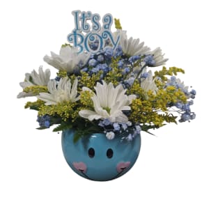 Baby Bliss Boy Flower Arrangement Baby Bliss Boy Flower Bouquet