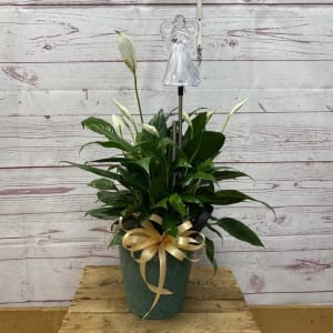 Solar Powered LED Angel Stake Flower Bouquet