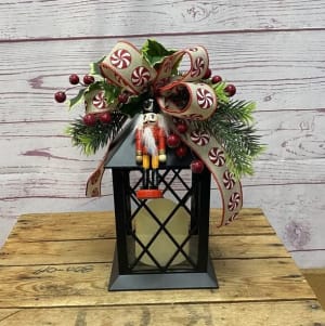 Nutcracker Silk (Artificial) Lantern Flower Bouquet