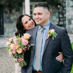 Peaches & Cream Bridal Bliss Bouquet