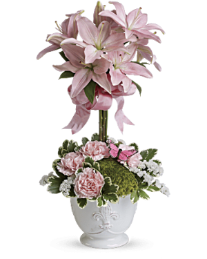 BLUSHING LILIES Flower Bouquet